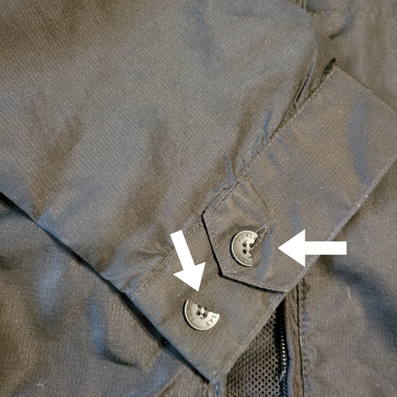 ID wear men's size: extra large zip-up black windbreaker jacket 100% polyester - Picture 5 of 16